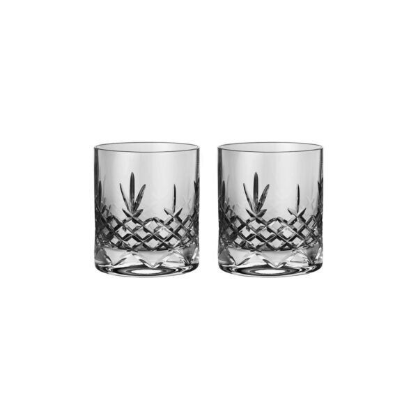Crispy Lowball krystallglass fra Frederik Bagger i fargen Dark, grå.
