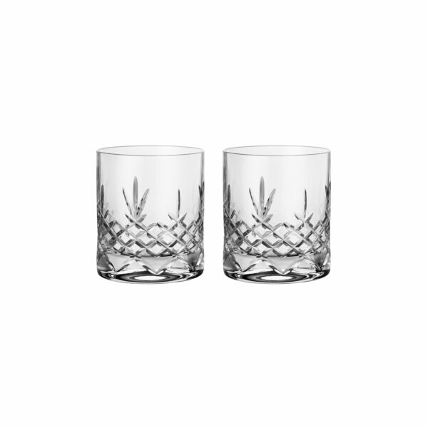 Crispy lowball krystallglass fra Frederik Bakker i klart glass.