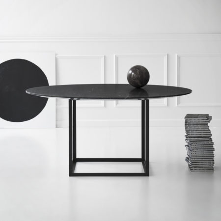 Jewel Table round Ø150 black marble