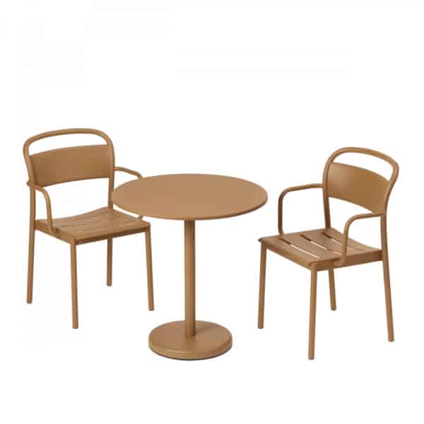Café table in Brent oransje from Muuto