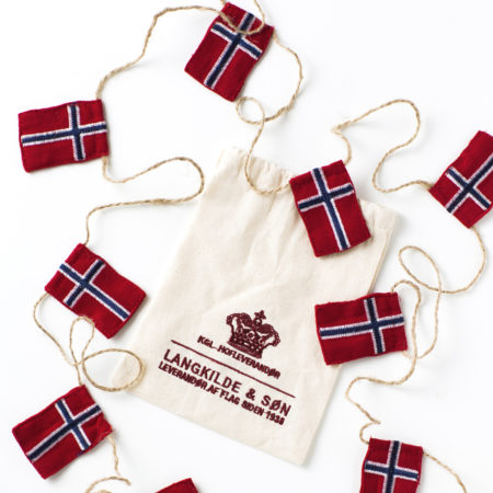 Liten flaggrekke langkilde og søn
