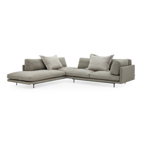 Maho - Modulsofa fra Wendelbo. Produktbilde av chaiseloung løsning med beige tekstil