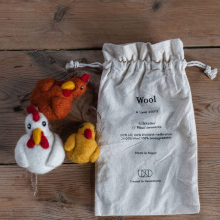 Wool Hønemor og Co fra UND kommer i 3pk . 