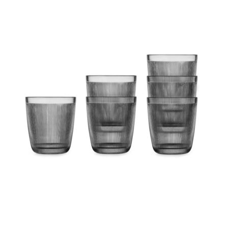 Siri Glass Røkgrå 20 cl 6-pk fra Hadeland Glassverk