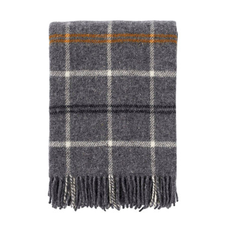 Tartan-ullpledd-Dark grey-verket interiør