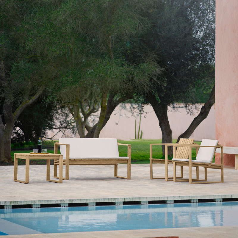 bk12 sofa i teak fra Carl Hansen