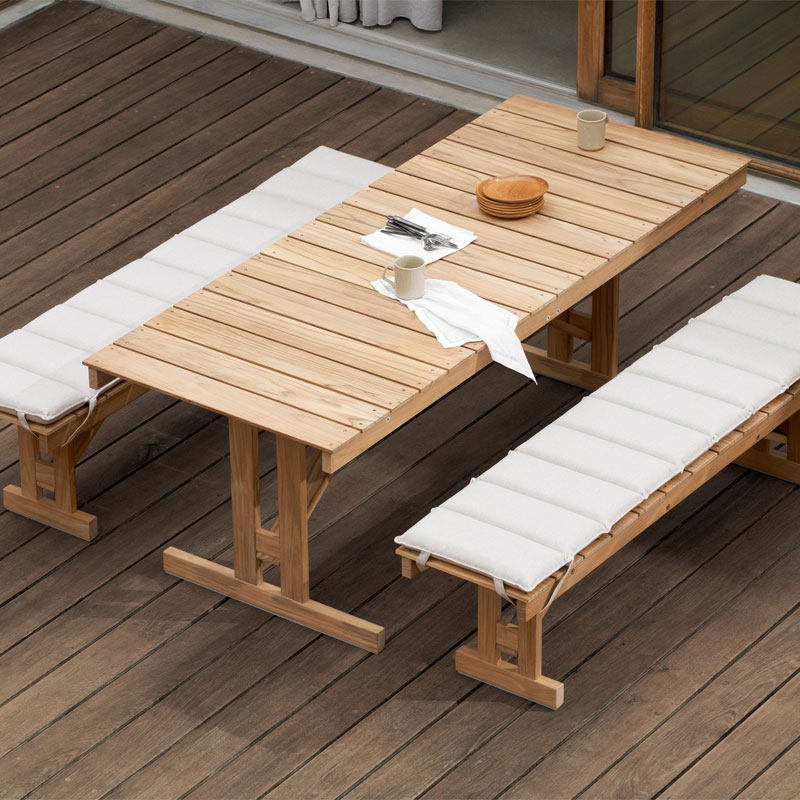 bm1771 spisebord i teak fra carl hansen