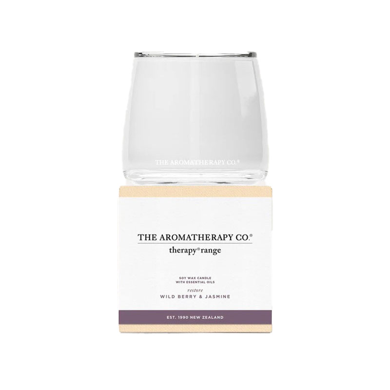 duftlys med duften wild berry og jasmin fra the aromatherapy