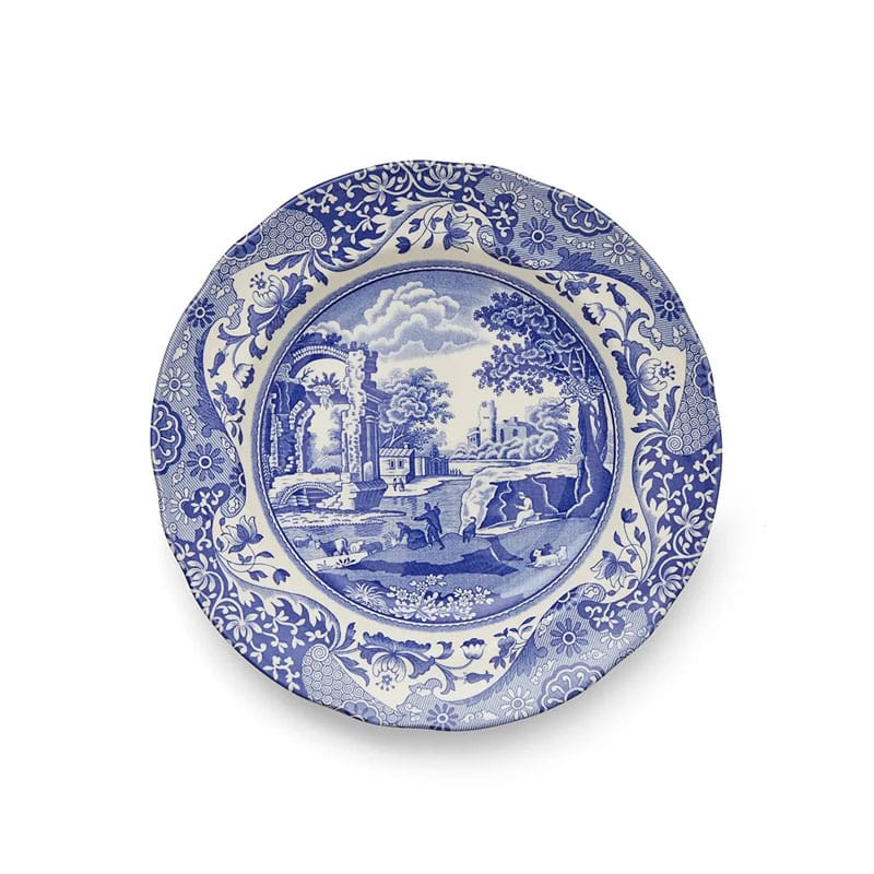 blue Italian tallerken 23 cm I blått og hvitt fra spode