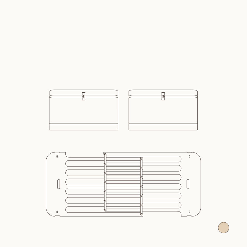 Wood mini+ søsken kit I eik fra oliver furniture
