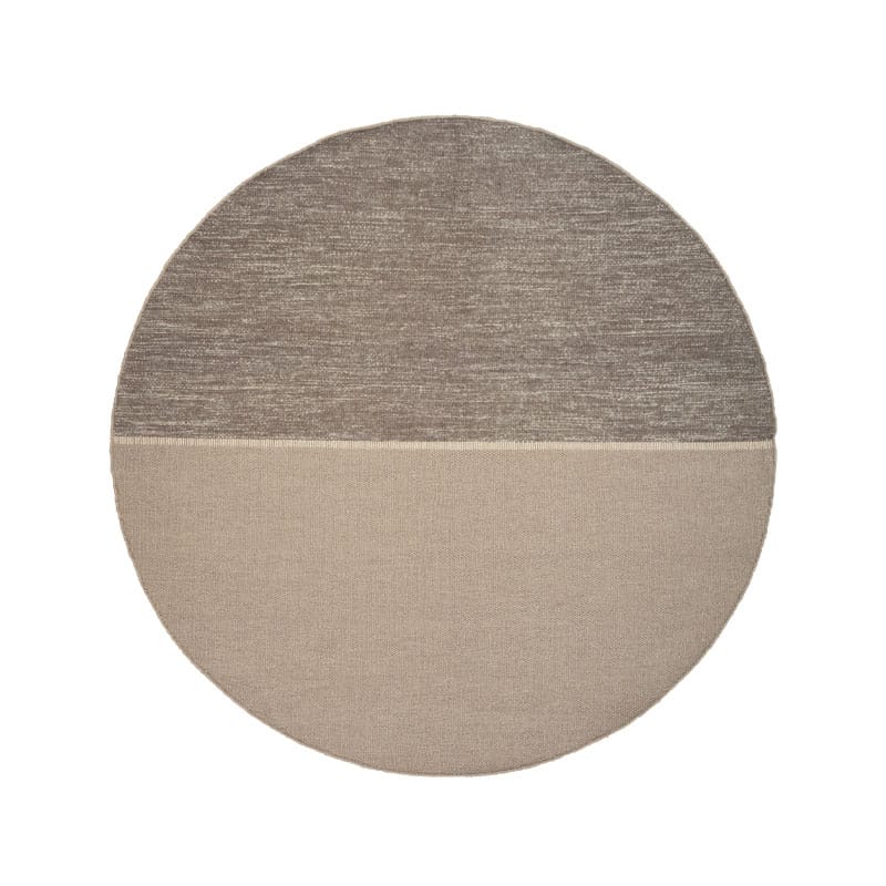 magnetize rundt gulvteppe i bruntoner fra linie design