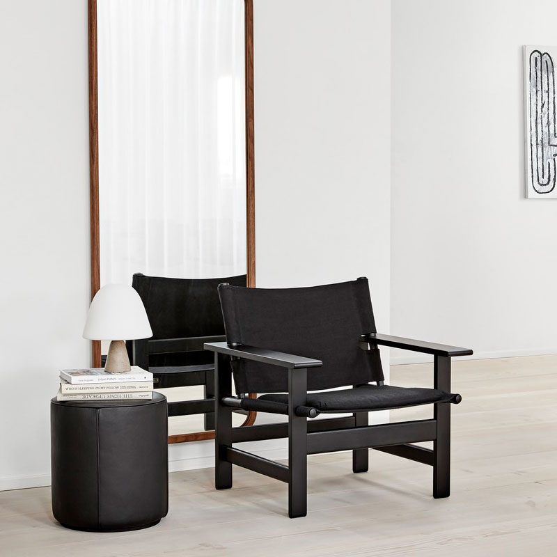 The Canvas Chair | Sortlakket eik - Bilde 2