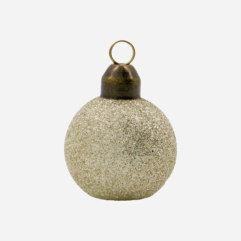 Kortholder-julekule-julepynt-house doctor-champagnefarget-206862193-verket interiør-julepynt-produktbilde