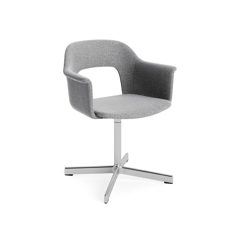 Layout_armchair_234_alu_4-star_produktbilde_Hallingdal_130_polished_aluminium