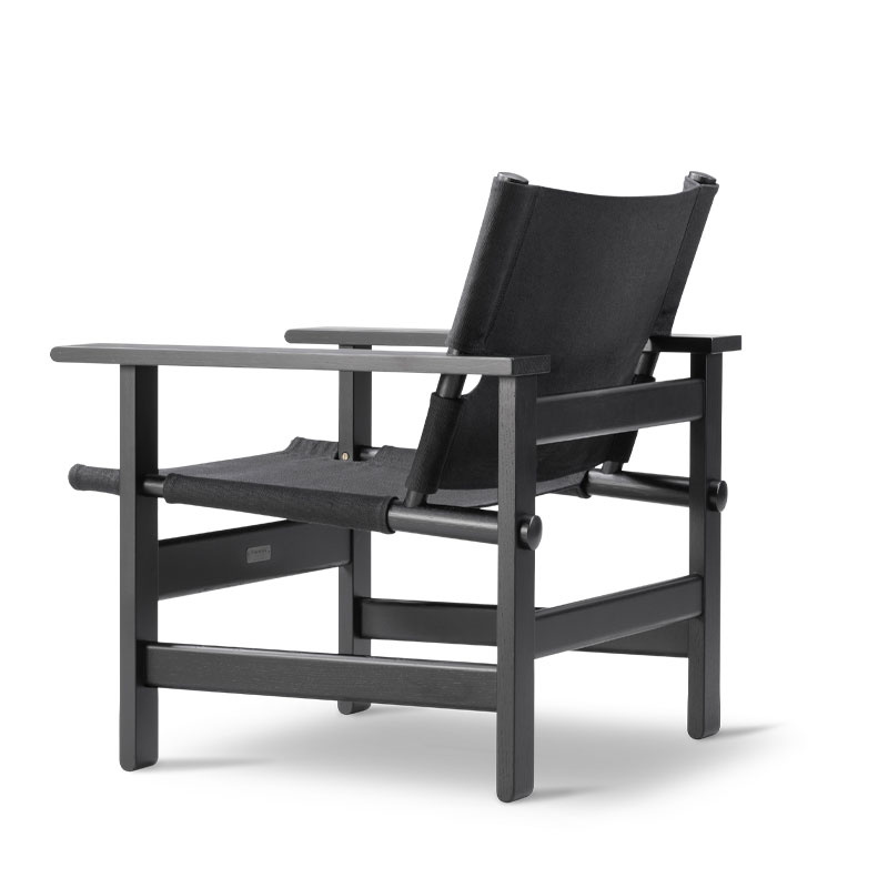 The Canvas Chair | Sortlakket eik - Bilde 3