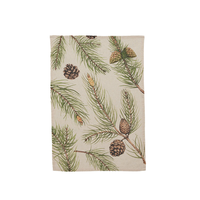 Kjøkkenhåndkle med furu print fra und