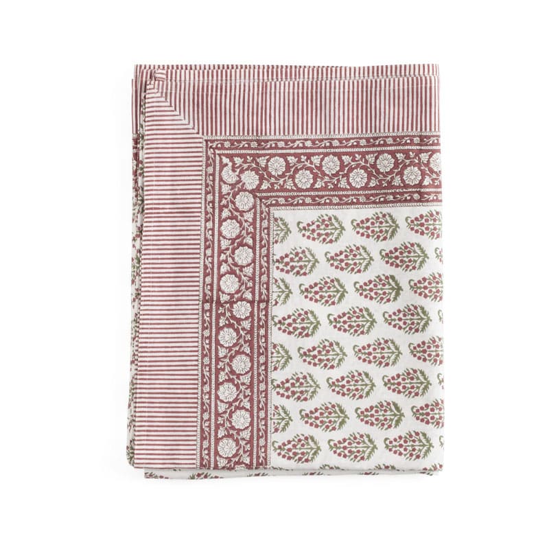 persian paisley bomullsduk i rødt fra chamois