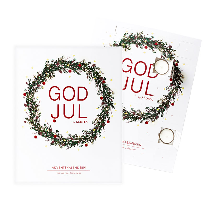 klinta julekalender fylt med mange gode duftlys