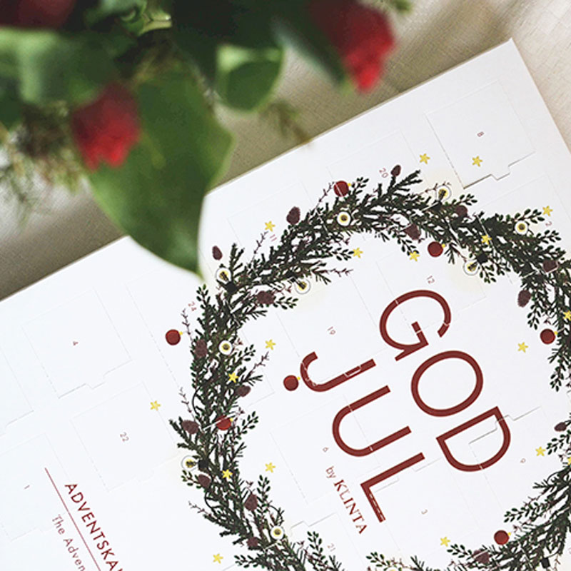 klinta julekalender fylt med mange gode duftlys