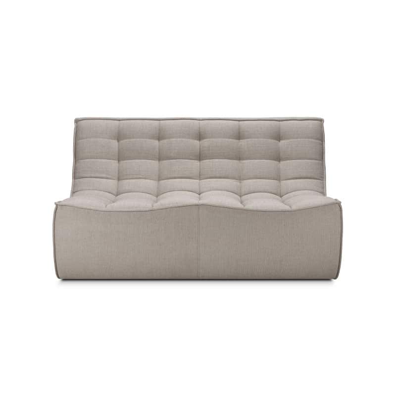 N701 2-seter modul i eco tekstil i fargen ecru fra ethnicraft