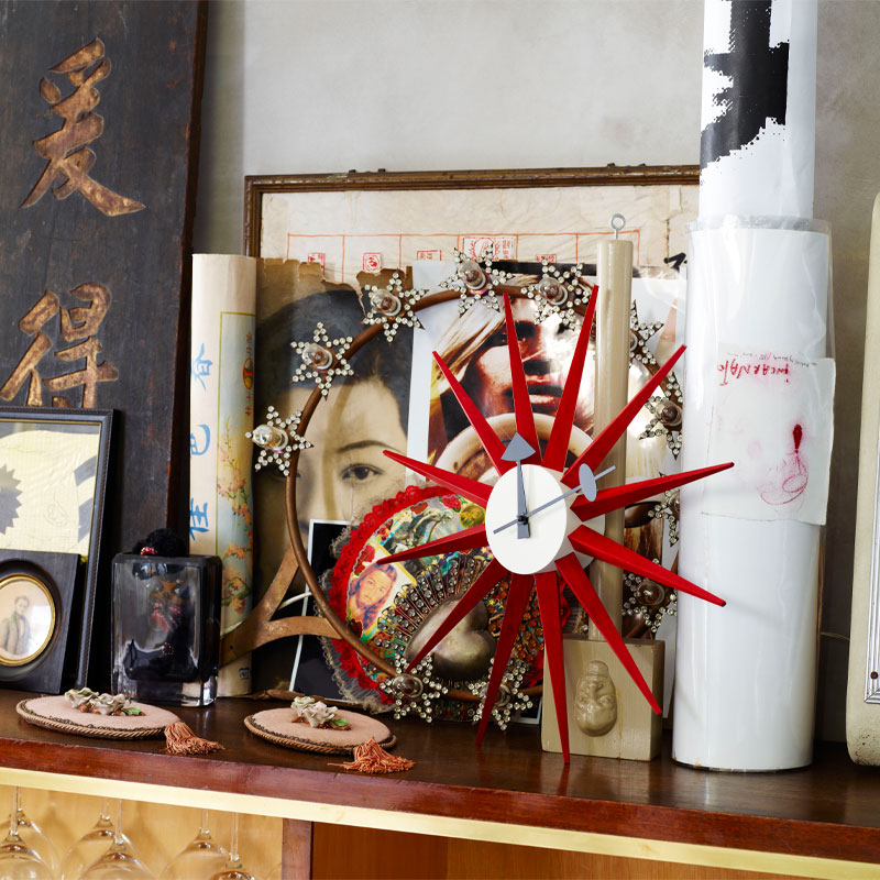 Sunburst klokke | Red - Bilde 3