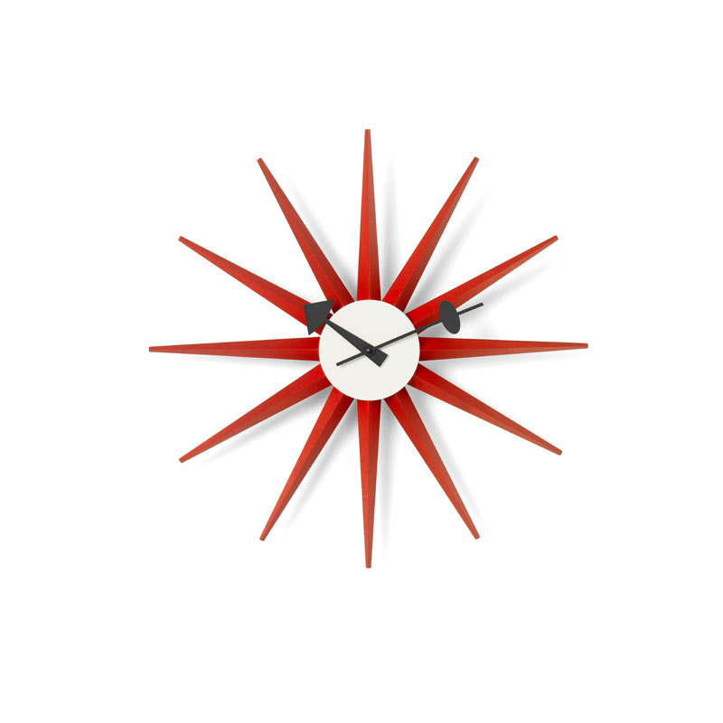 sunburst_klokke_produktbilde_red_fra_vitra