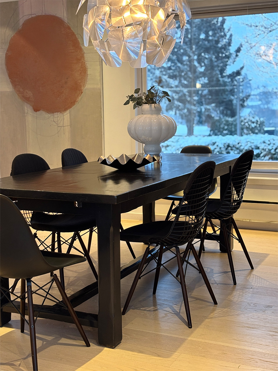 Kundebesøk Patricia og Espen-Hjemme hos-Verket Interiør-Et Hjem-Vitra-Fogia-Flavia-HAY-Eva Solo