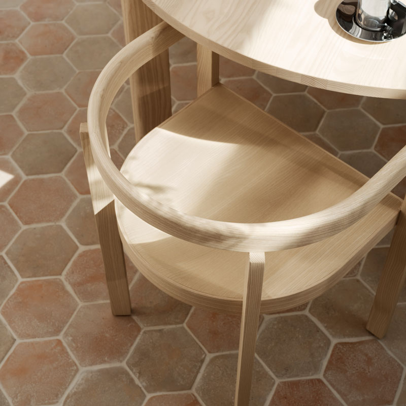 after spisestil I hvitoljet ask fra fritz Hansen