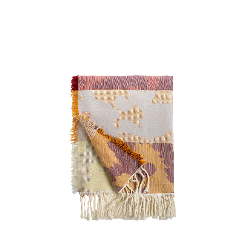 Heritage_Throw_rust_light_blue_produktbilde_Plesner_Patterns