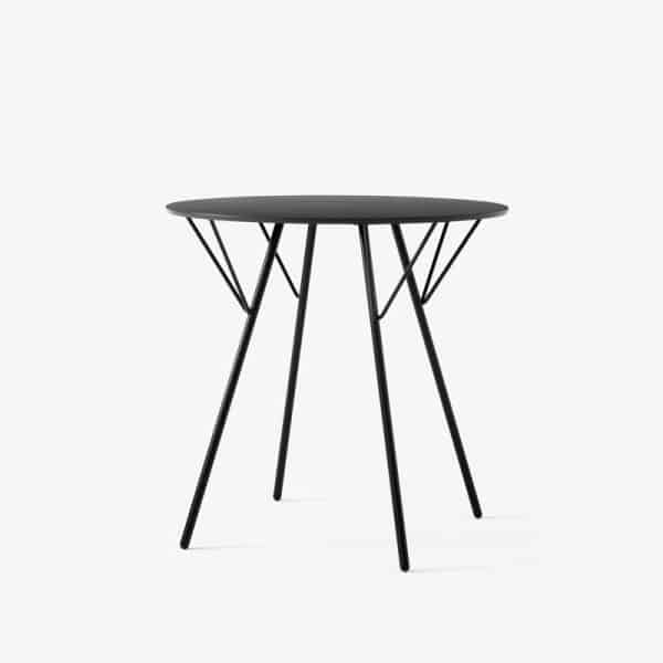 terrace spisebord i teak og sort metall fra and tradition