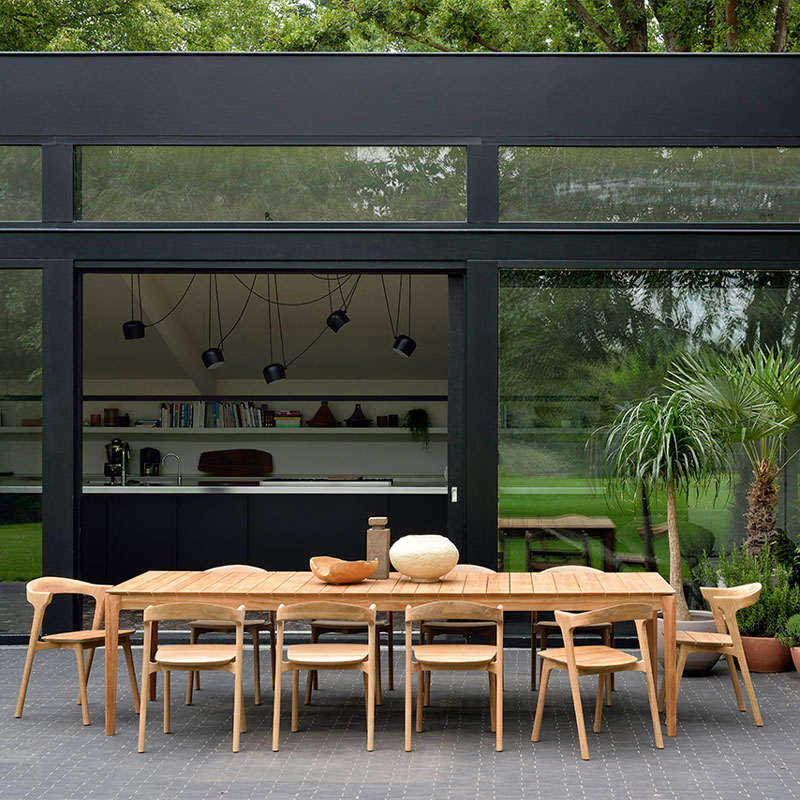 bok spisebord 250 cm i teak fra ethnicraft