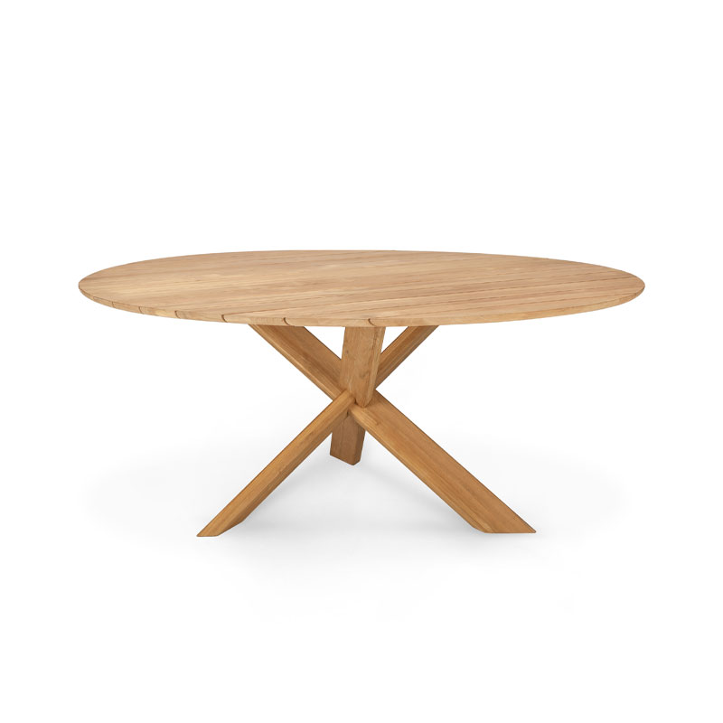 circle spisebord 163 i teak fra ethnicraft