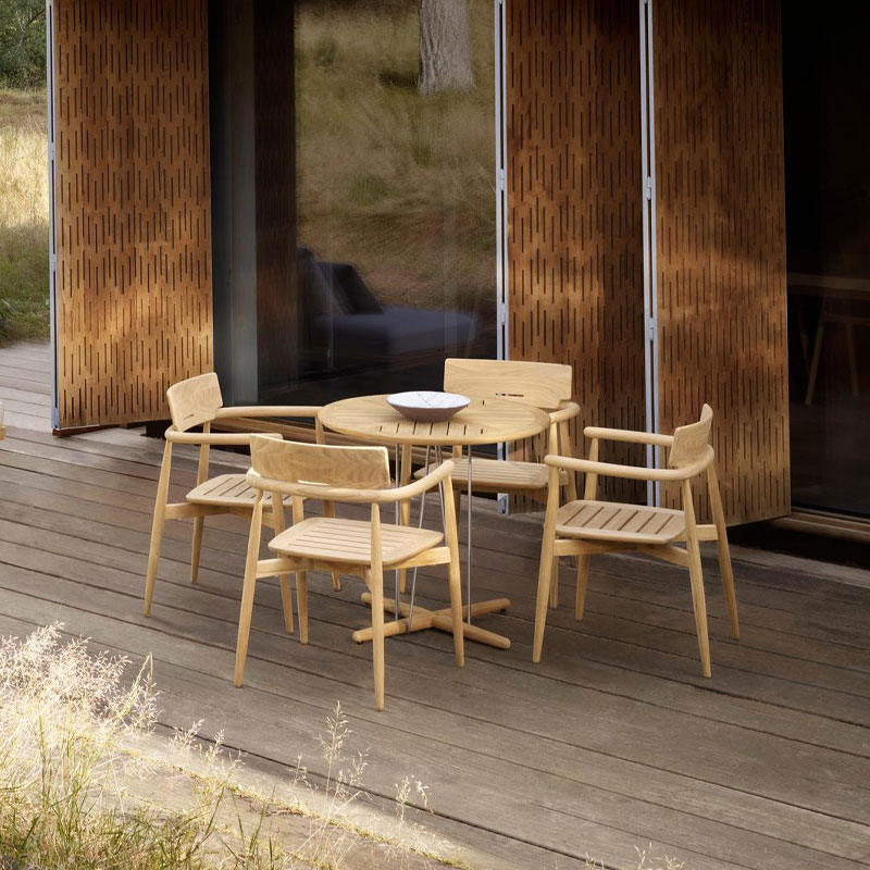 e008 spisetsol i teak fra carl hansen