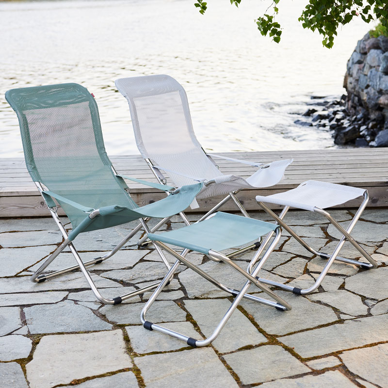 fiesta textil solstol i salviegrønn