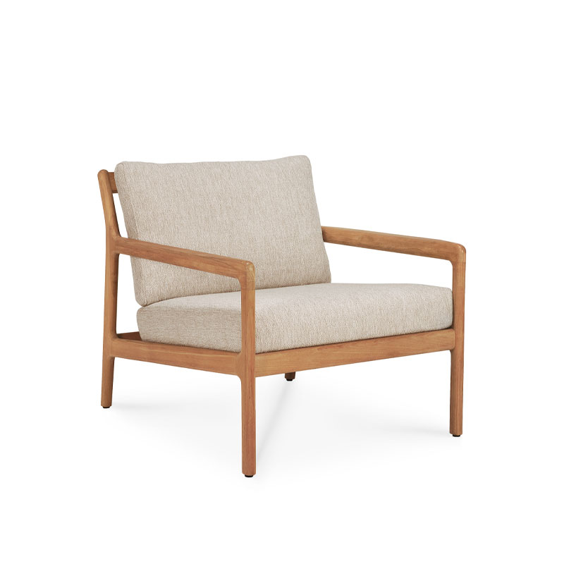 jack lenestol i teak med puter i natural fra ethnicraft