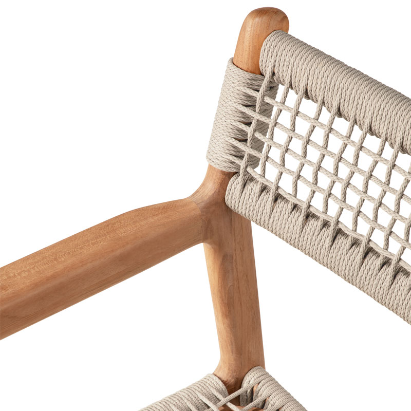 jack woven spisestol i teak fra ethnicraft