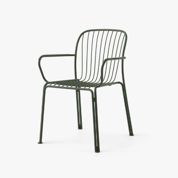 Thorvald spisestol med arm I grønt fra and tradition