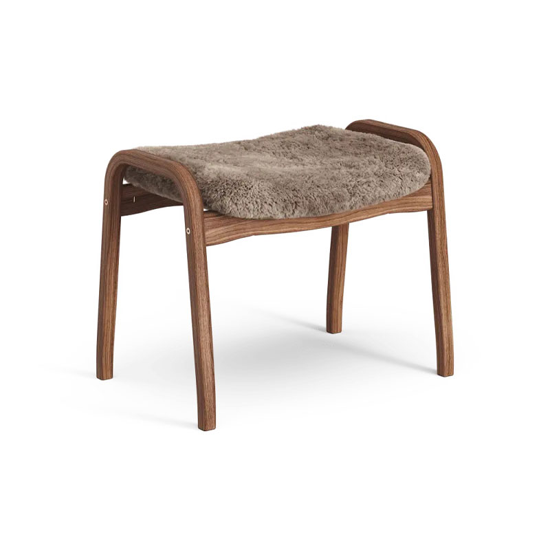 lamino fotskammel i oljet valnøtt med Sahara saueskinn