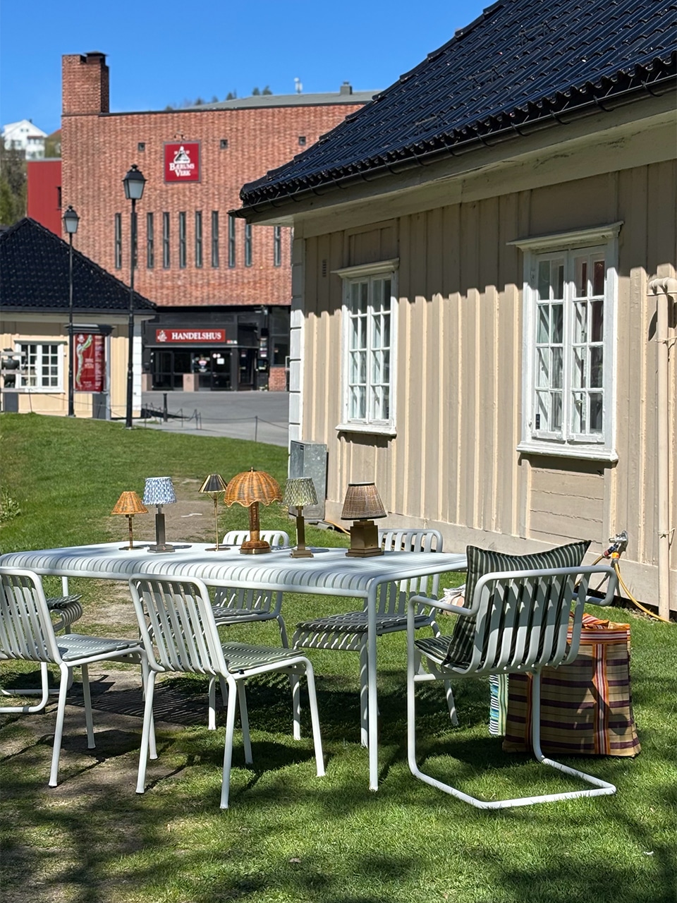 Innredet portnerstuen på Bærums Verk