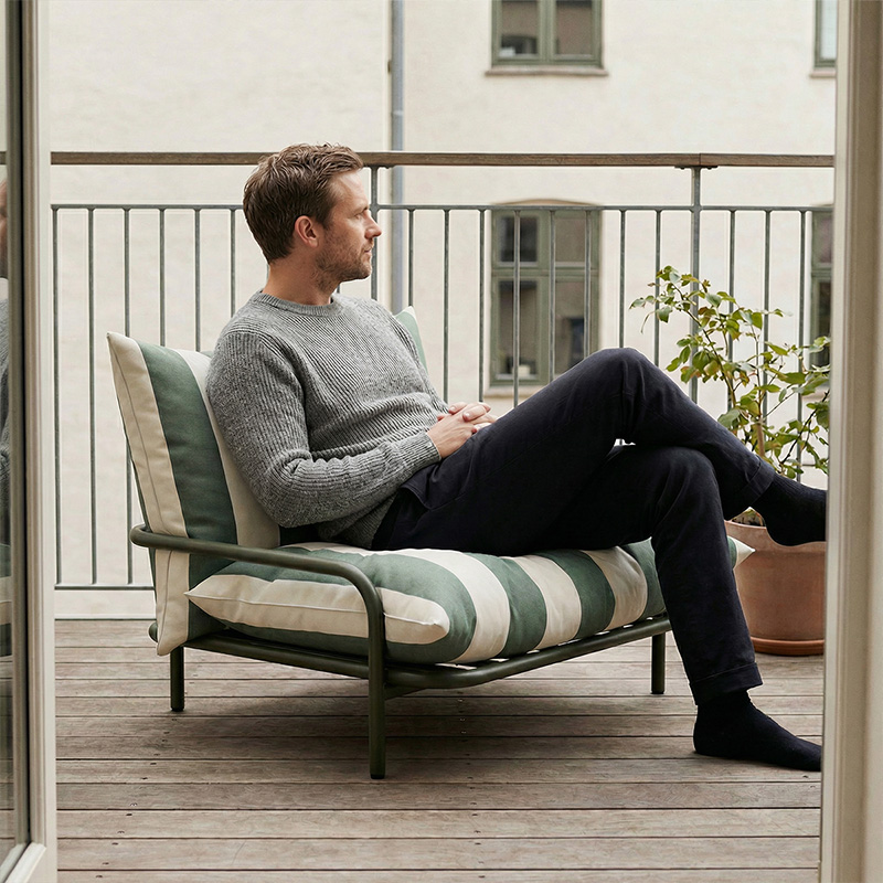 Mollis-Renesse Olive-lounge stol-Sack it-verket interiør-hagemøbler-skandinavisk-miljøbilde-3