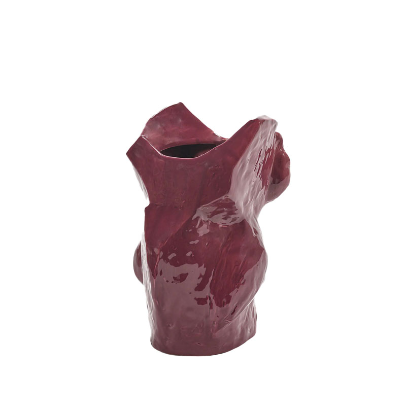 Ugle vase stor | Burgunder - Bilde 4