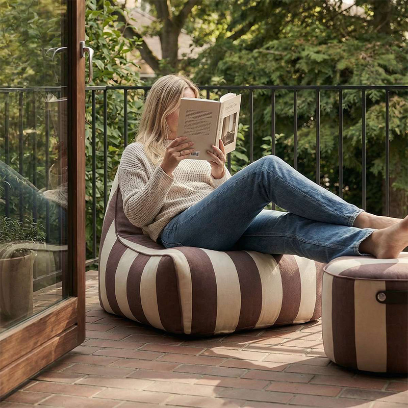 sackit loungestol i renesse chestnut