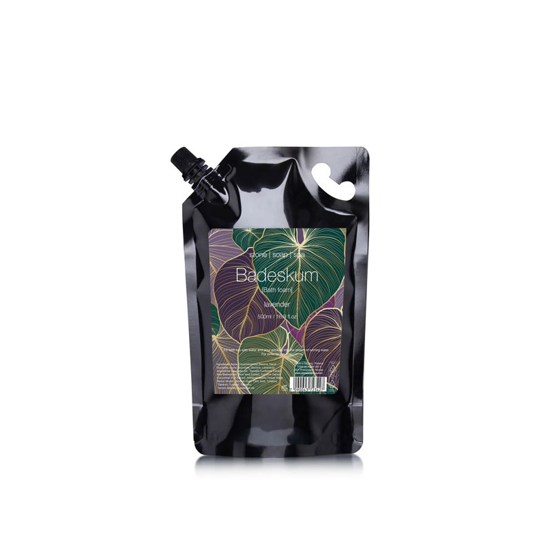 badeskum i duften lavendel fra stone soap spa