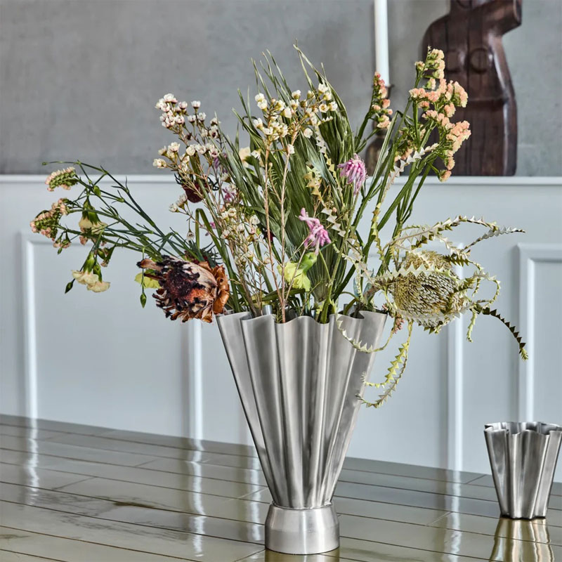 Flood vase lav | Børstet stål - Bilde 3