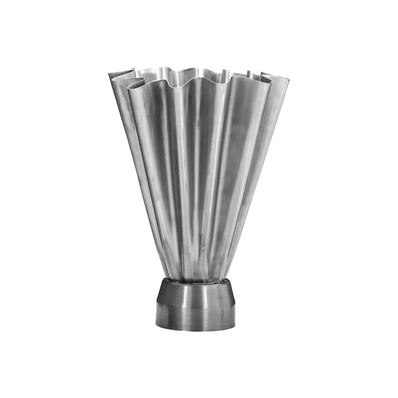 flood-vase-høy-børstet-stål-sølv-house-doctor-verket-interior-produktbilde