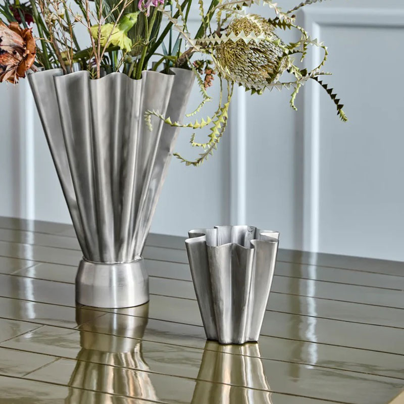 Flood vase lav | Børstet stål - Bilde 2