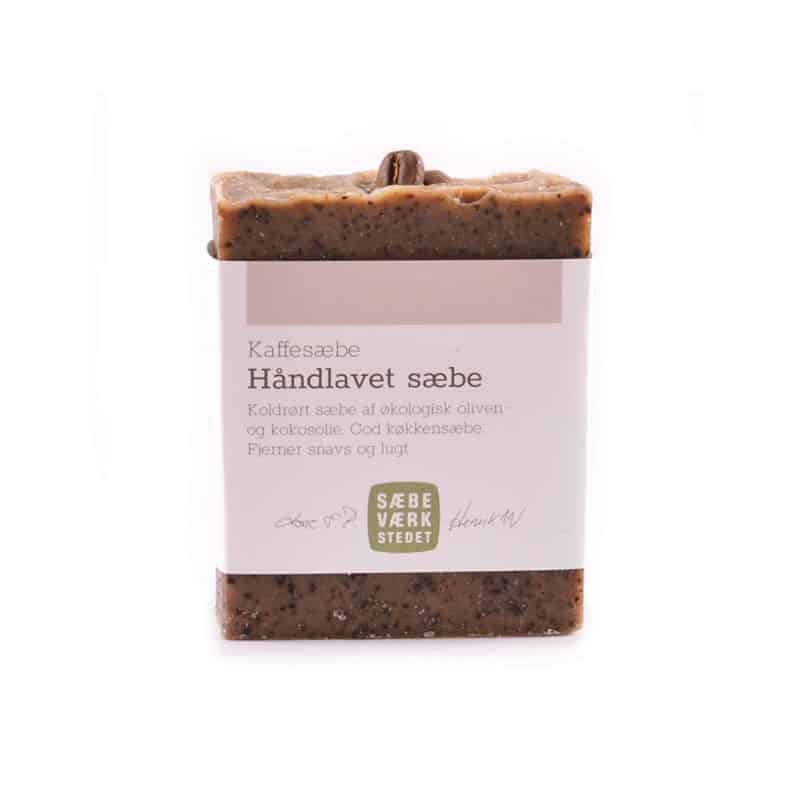 håndlaget såpe med kaffe fra Sæbeverkstedet