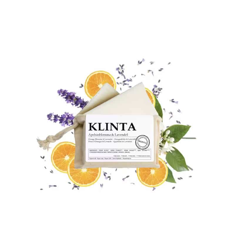 såpestykke fra klinte i duften appelsinblomst og lavendel
