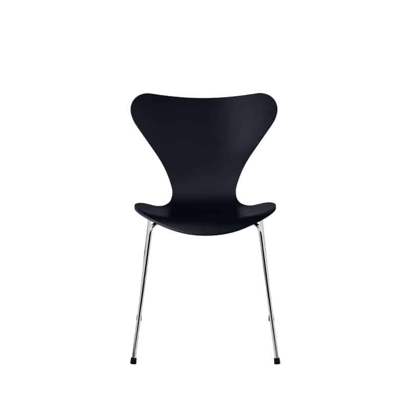 3107_Series_7_Lakket_midnight_blue_krom_base_produktbilde_fra_fritz_hansen