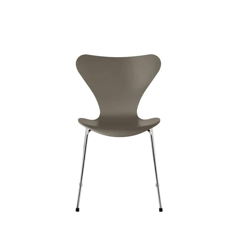 3107_Series_7_Lakket_olive_green_krom_base_produktbilde_fra_fritz_hansen